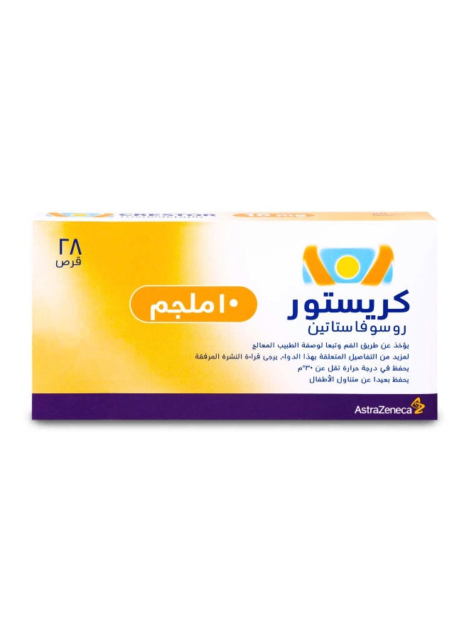 AstraZeneca Crestor 10 mg rosuvastatin 28 Tablets - Image 2